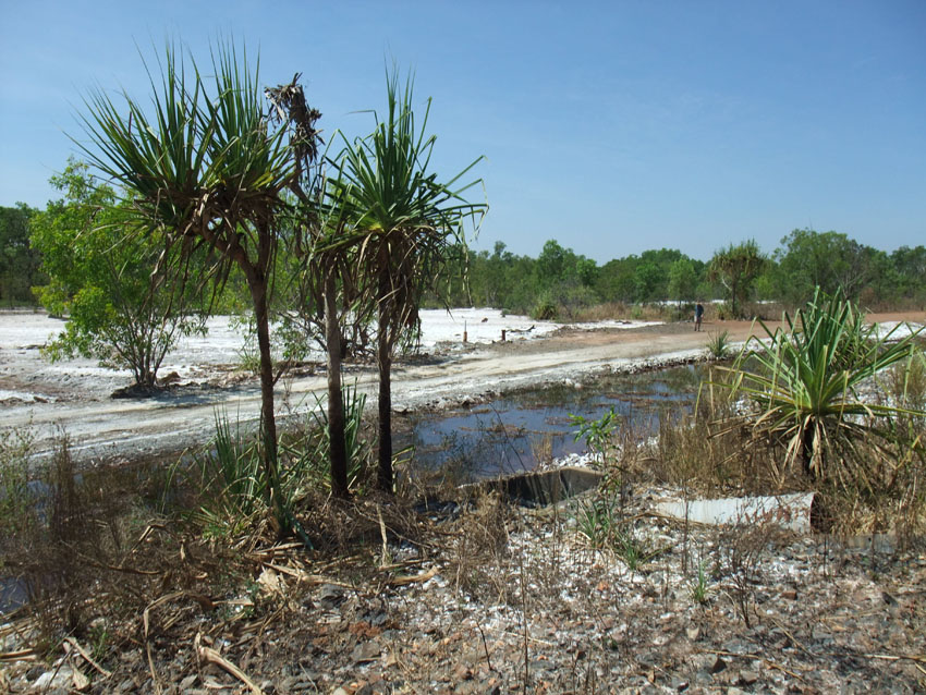 Contamination at Rum Jungle, former uranium mine, Northern Territory, © MPI / 2011